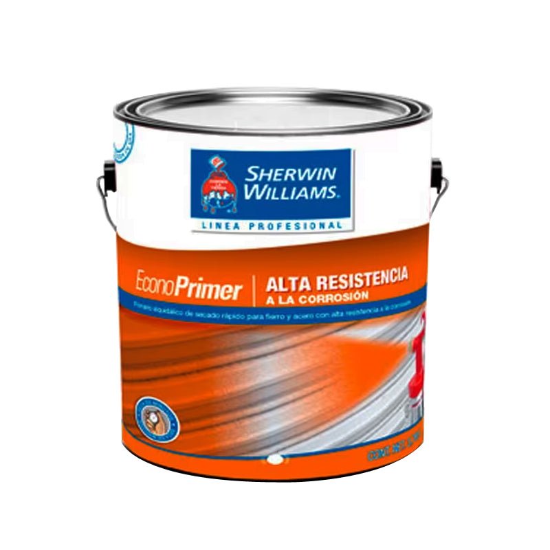 Econoprimer Primario Alquidálico Gris De 3.8 Lt, Sherwin Williams - Tool Ferreterías / Ferretodo - Herramientas y material de construcción.