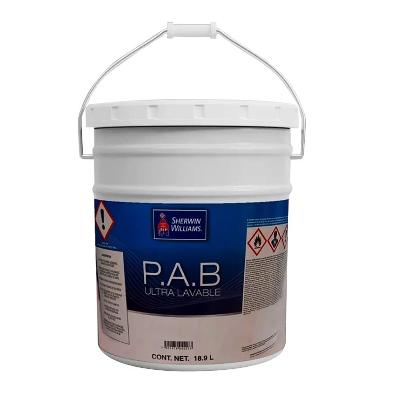 Esmalte Pab Ultra Lavable Blanco En Cubeta, Sherwin Williams - Tool Ferreterías / Ferretodo - Herramientas y material de construcción.