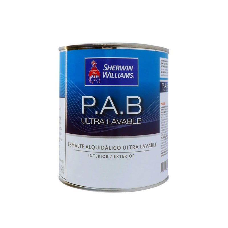 Esmalte Pab Ultra Lavable Negro De 1 Lt, Sherwin Williams - Tool Ferreterías / Ferretodo - Herramientas y material de construcción.