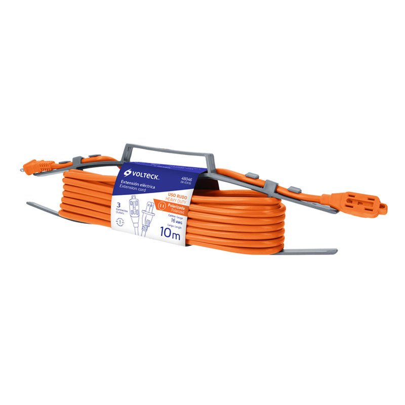 Extensión Eléctrica De Uso Rudo 10 M 2X16 Awg, Volteck - Tool Ferreterías / Ferretodo - Herramientas y material de construcción.