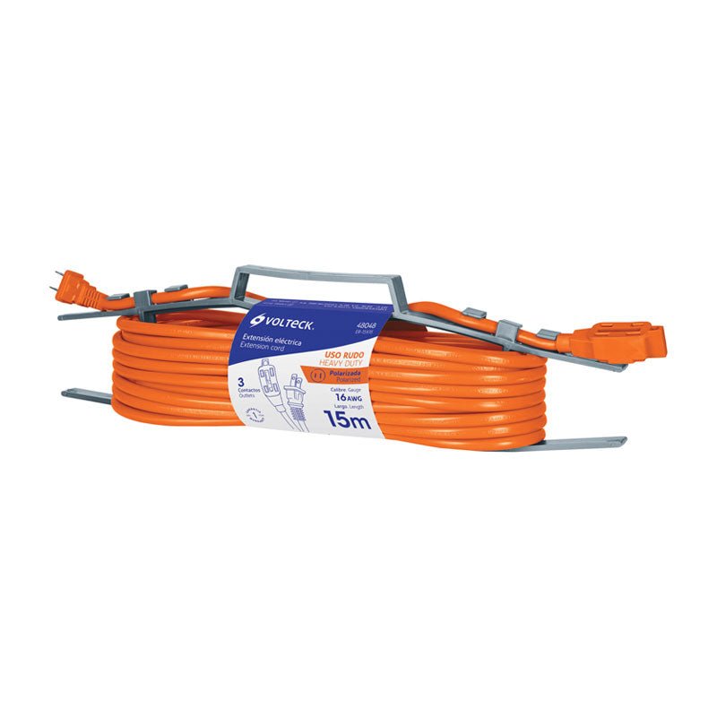 Extensión Eléctrica De Uso Rudo 15 M 2X16 Awg, Volteck - Tool Ferreterías / Ferretodo - Herramientas y material de construcción.