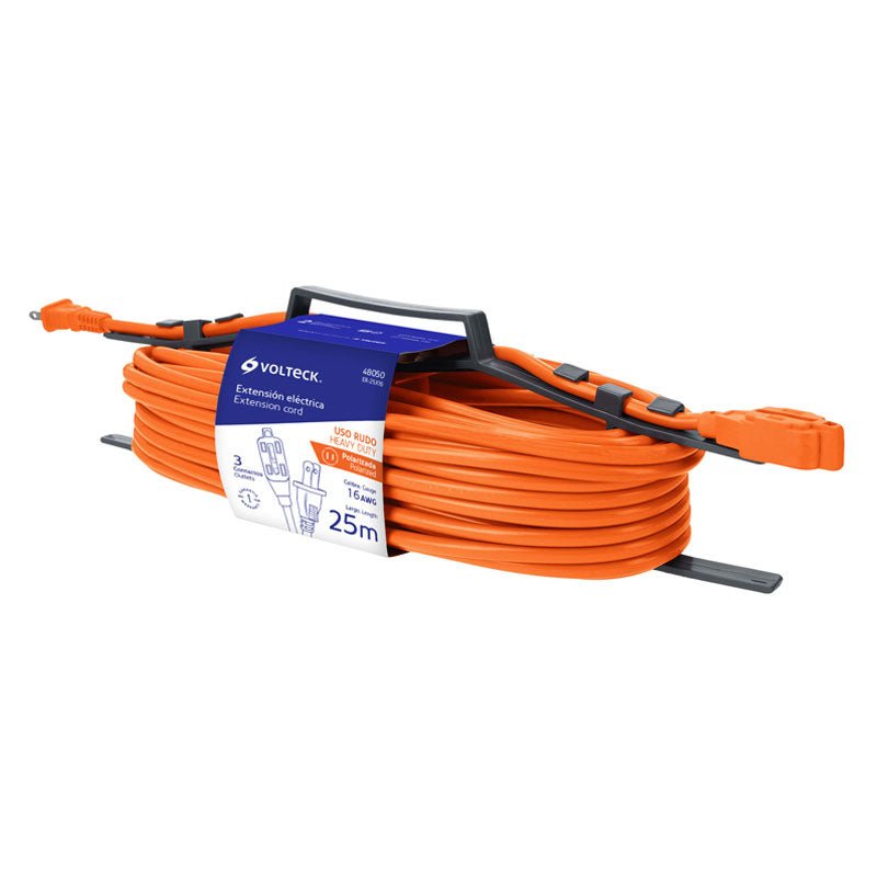 Extensión Eléctrica De Uso Rudo 25 M 2X16 Awg, Volteck - Tool Ferreterías / Ferretodo - Herramientas y material de construcción.