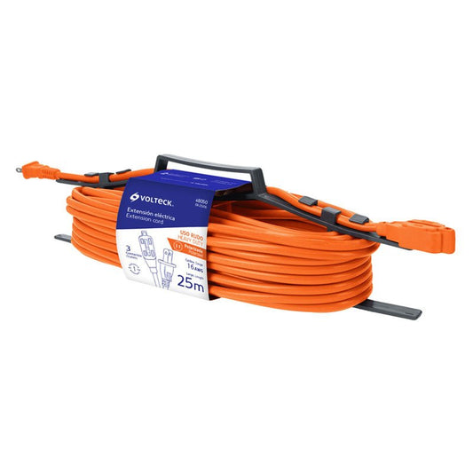 Extensión Eléctrica De Uso Rudo 25 M 2X16 Awg, Volteck - Tool Ferreterías / Ferretodo - Herramientas y material de construcción.