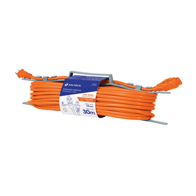 Extensión Eléctrica De Uso Rudo 30 M 2X16 Awg, Volteck - Tool Ferreterías / Ferretodo - Herramientas y material de construcción.