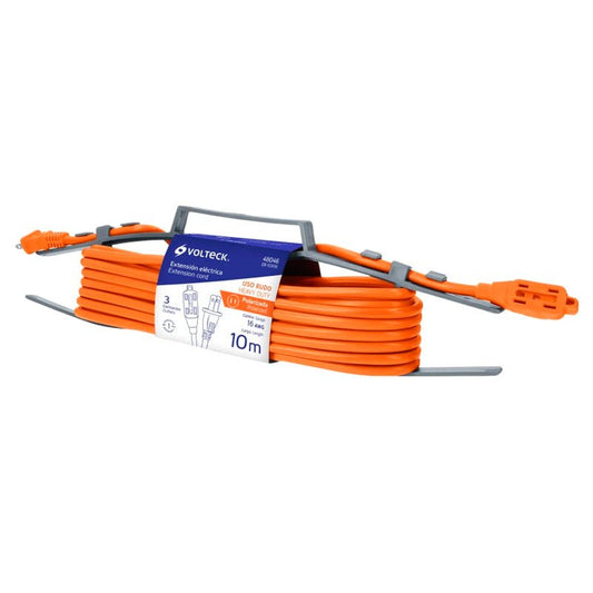 Extensión Eléctrica Uso Rudo 10 M 2X16 Awg Para 1 Clavija, Volteck - Tool Ferreterías / Ferretodo - Herramientas y material de construcción.