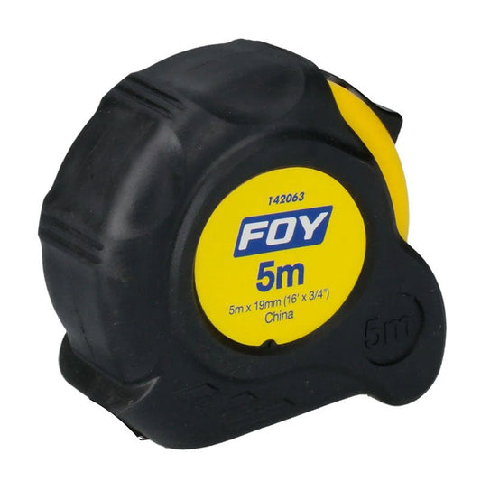Flexómetro anti impacto de 5 m x 3/4?, 142063 Foy - Tool Ferreterías / Ferretodo - Herramientas y material de construcción.