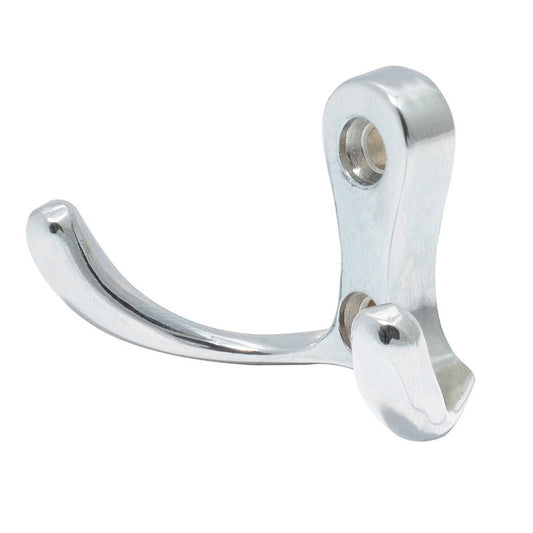 Gancho Perchero Doble Niquel 13Pe Lock - Tool Ferreterías / Ferretodo - Herramientas y material de construcción.