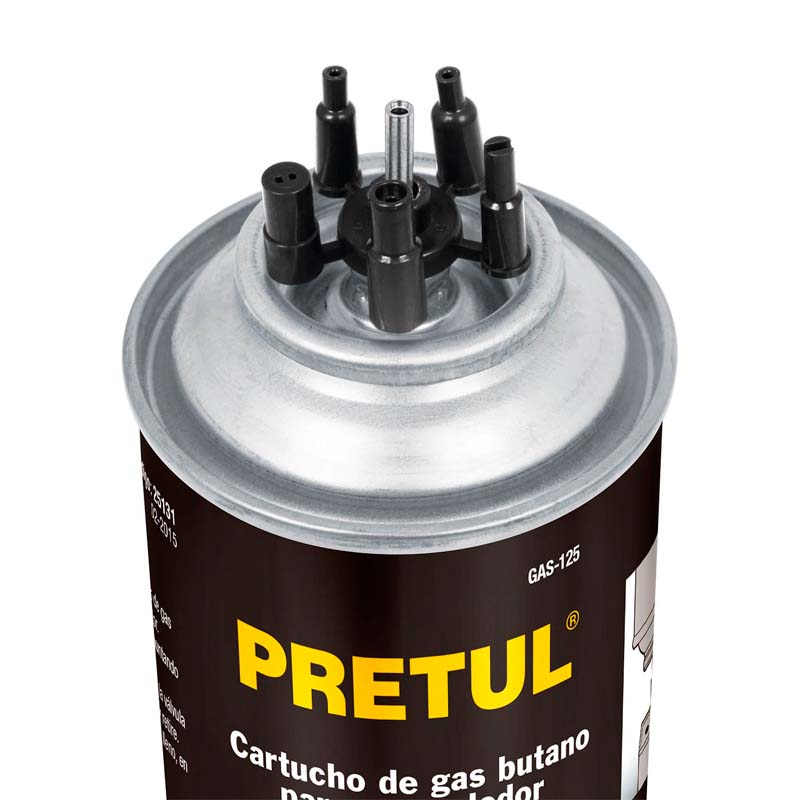 Gas butano para encendedor 125gr. GAS - 125 Pretul - Tool Ferreterías / Ferretodo - Herramientas y material de construcción.