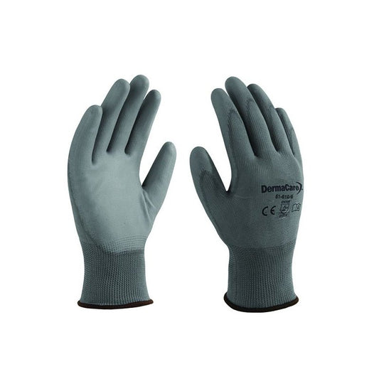 Guante nylon gris palma poliuretano talla 7, Espomega - Tool Ferreterías / Ferretodo - Herramientas y material de construcción.