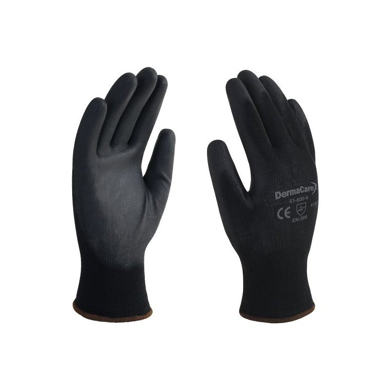 Guante nylon negro palma poliuretano talla 8, Espomega - Tool Ferreterías / Ferretodo - Herramientas y material de construcción.