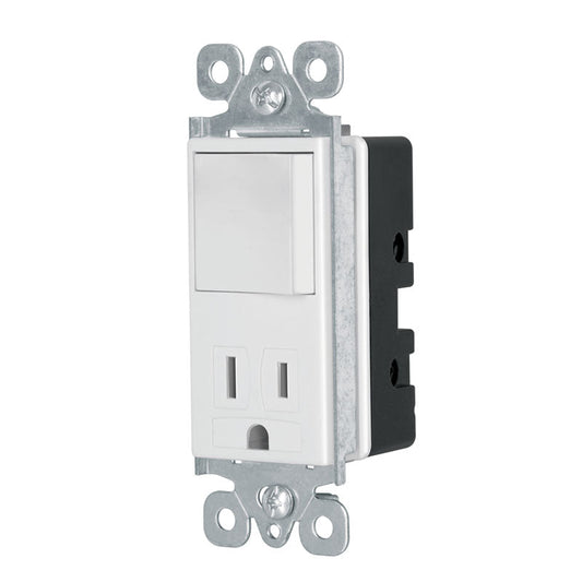 Interruptor / contacto, 2 polos + tierra, línea Classic, 46008 Volteck COAP CL - Tool Ferreterías / Ferretodo - Herramientas y material de construcción.