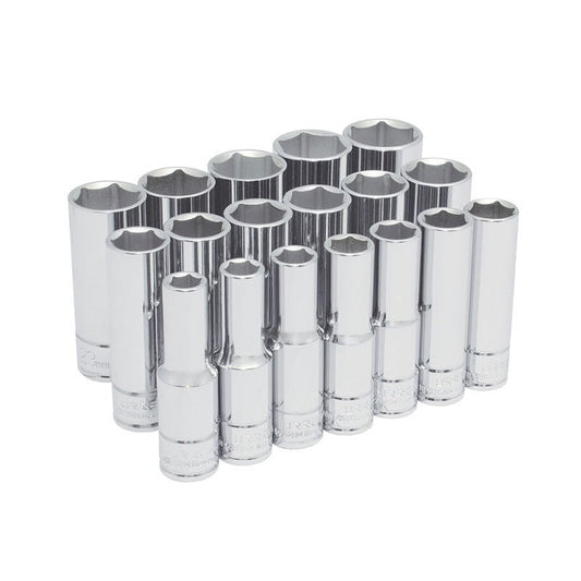 Juego de 18 Dados largos cuadro de 1/2" 6 puntas, métricos, 54203 Urrea - Tool Ferreterías / Ferretodo - Herramientas y material de construcción.