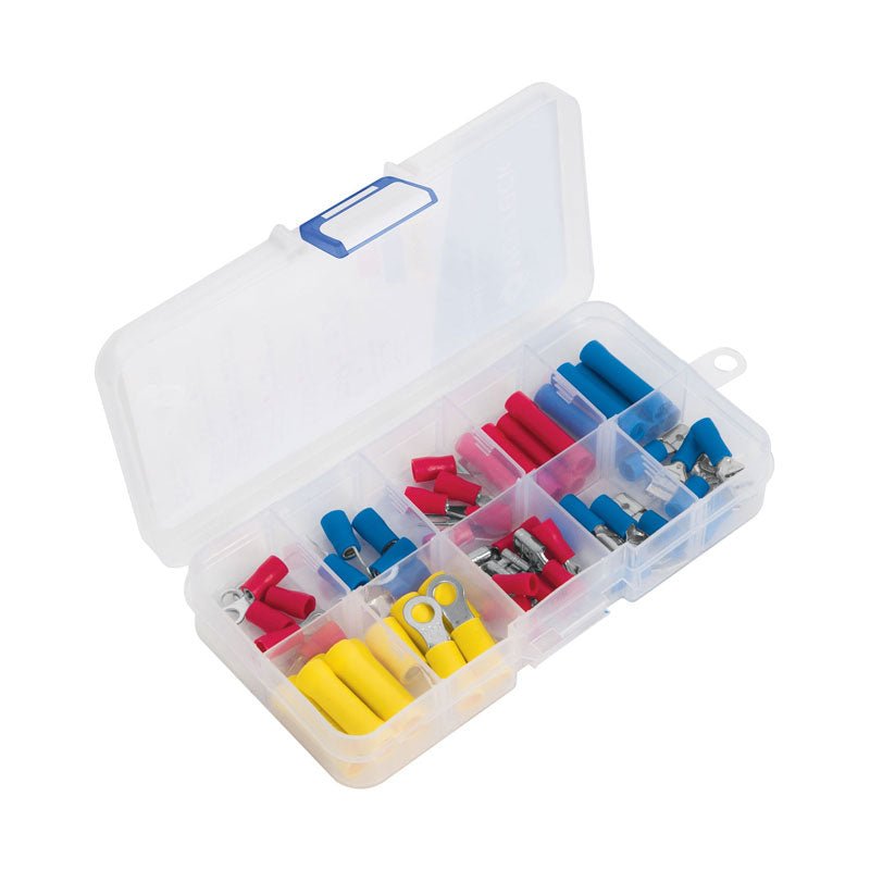 Juego de 55 terminales aisladas para cable, 48142 Volteck TERA K55 - Tool Ferreterías / Ferretodo - Herramientas y material de construcción.