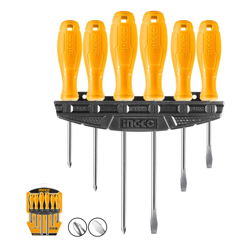 Juego De Destornilladores De 6 Piezas, Hksd0658 Ingco - Tool Ferreterías / Ferretodo - Herramientas y material de construcción.