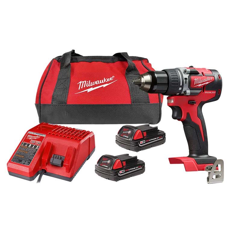 Kit rotomartillo con 2 baterías, 2802 - 22CT, Milwaukee - Tool Ferreterías / Ferretodo - Herramientas y material de construcción.