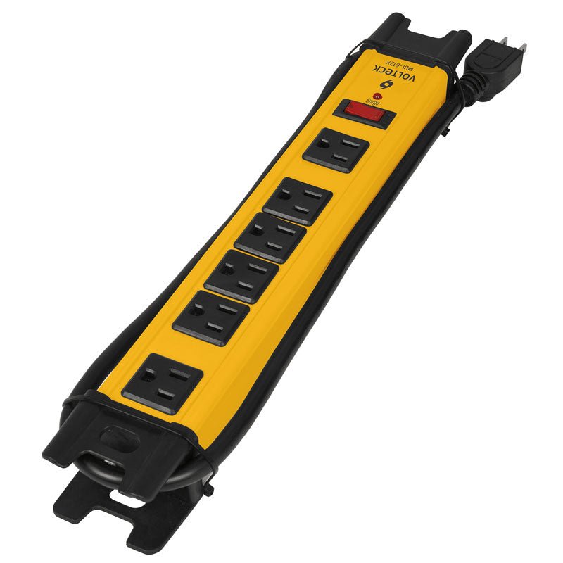 Multicontacto 14 AWG industrial supresor de picos 6 entradas, 48186 Volteck MUL 612X - Tool Ferreterías / Ferretodo - Herramientas y material de construcción.