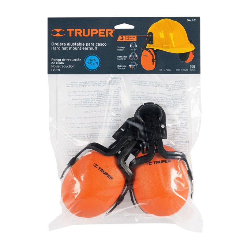 Orejera ajustable para casco, 12356 Truper OAJ C - Tool Ferreterías / Ferretodo - Herramientas y material de construcción.