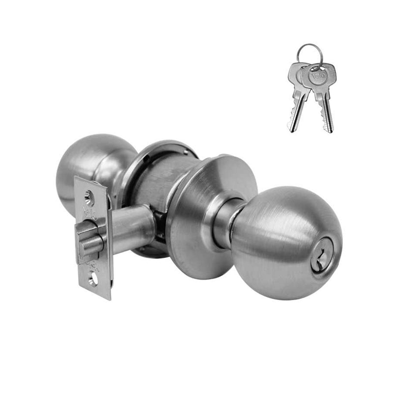 Perilla Yale Ball Entrada Cromo Mate Mx80049 - Tool Ferreterías / Ferretodo - Herramientas y material de construcción.