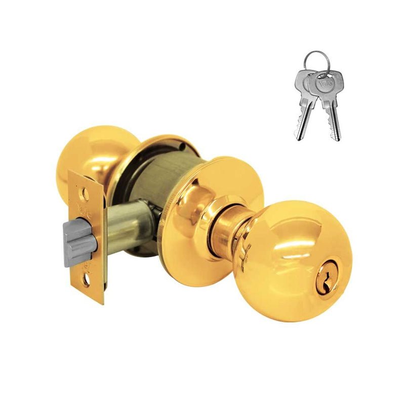 Perilla Yale Ball Recamara Latón Brillante Mx80032 - Tool Ferreterías / Ferretodo - Herramientas y material de construcción.