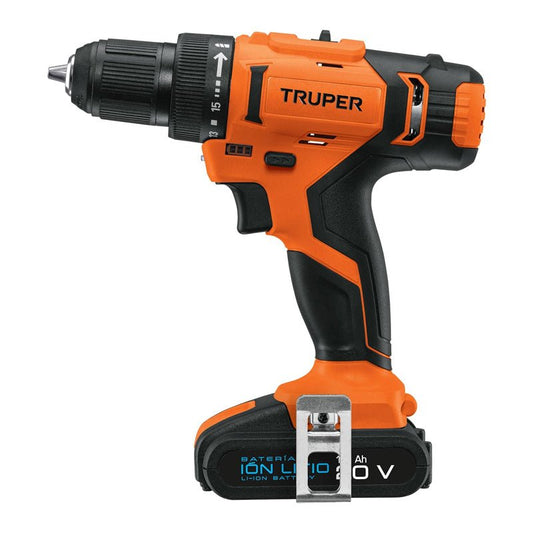 Taladro inalámbrico 1/2", 20V, 18154, Truper - Tool Ferreterías / Ferretodo - Herramientas y material de construcción.