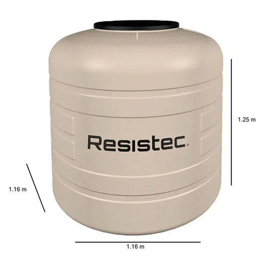 Tinaco resistec de 1100 lts, color beige, 500499 Rotoplas - Tool Ferreterías / Ferretodo - Herramientas y material de construcción.