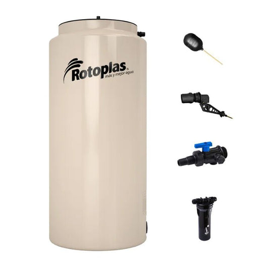 Tinaco vertical de 1000 lts con 4 accesorios, 500524 Rotoplas - Tool Ferreterías / Ferretodo - Herramientas y material de construcción.