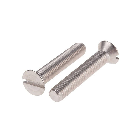 Tornillo cabeza plana ranurada de acero inoxidable de 1/4" x 1 1/4" - Tool Ferreterías / Ferretodo - Herramientas y material de construcción.