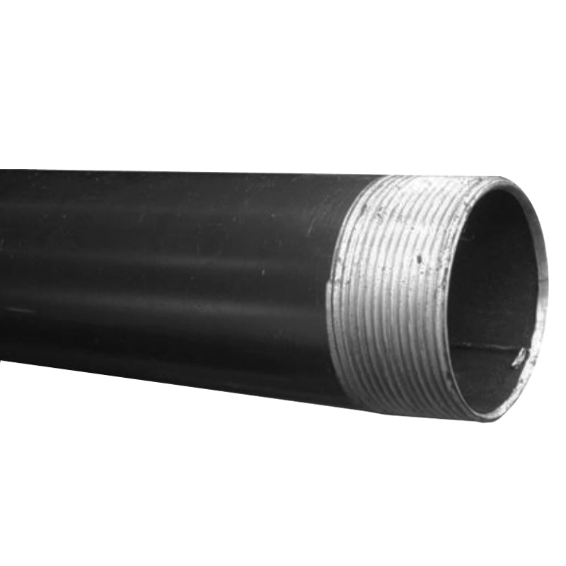 Tubo Negro De 1/8" Cédula 40 Con Cuerda Corrida