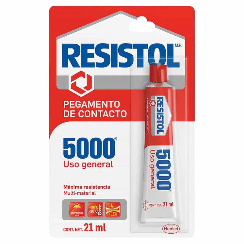 Resistol 5000 En Tubo Pegamento De Contacto Henkel De 21 Ml