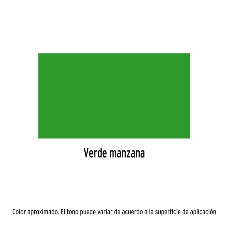 Pintura En Aerosol, Verde Manzana, Bote Esbelto, 400 Ml