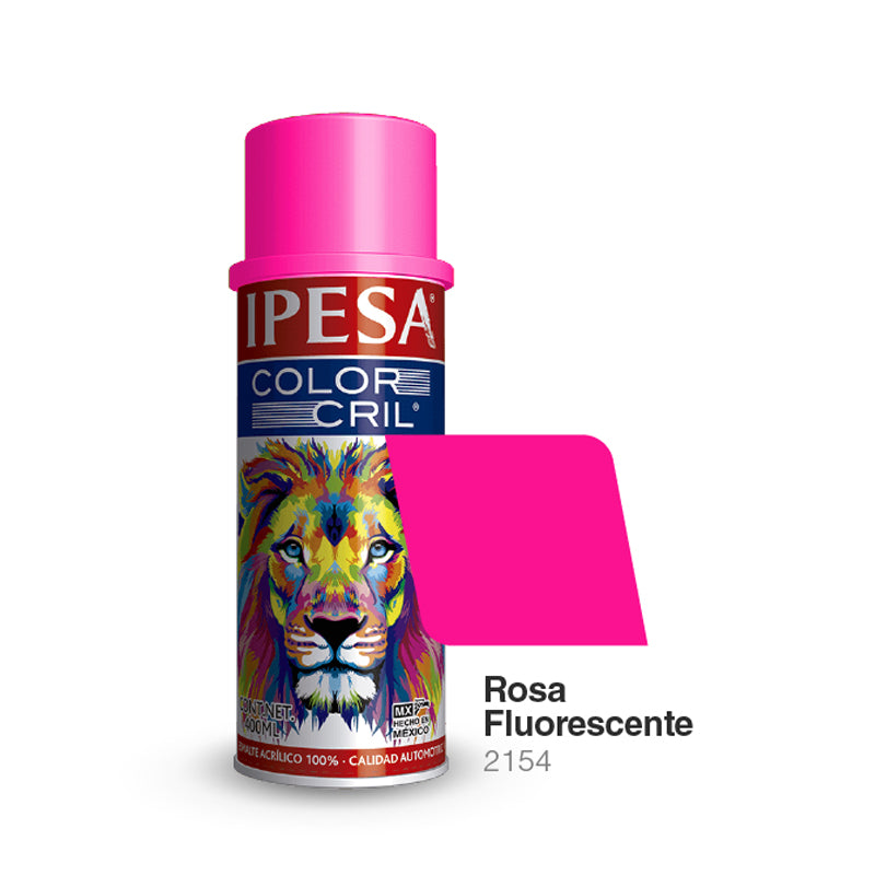 Pintura En Aerosol Color Rosa Fluorescente