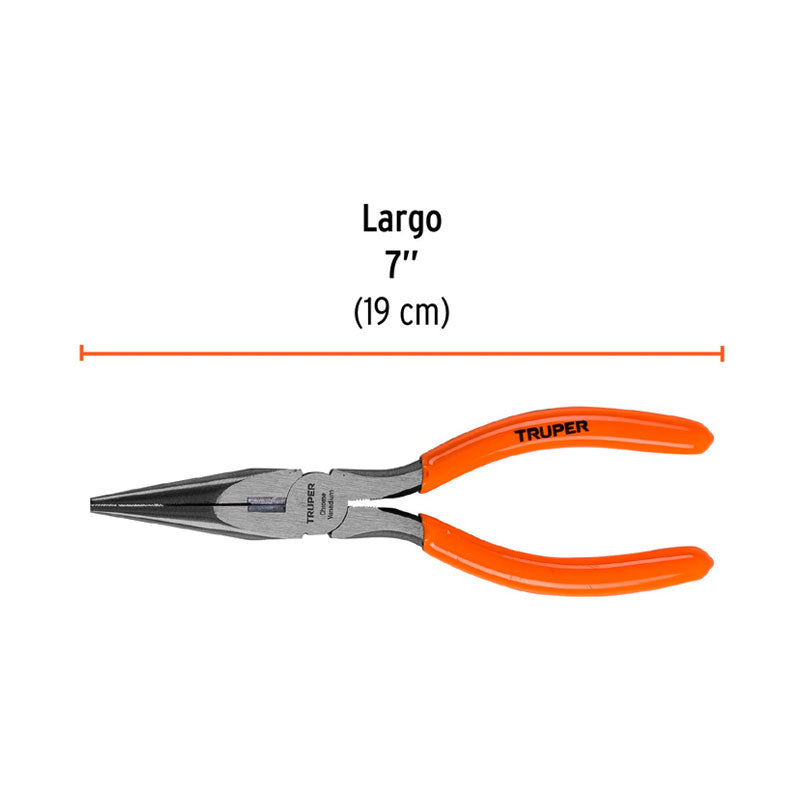 Pinza De Punta Y Corte 7" Mango De Pvc, Truper