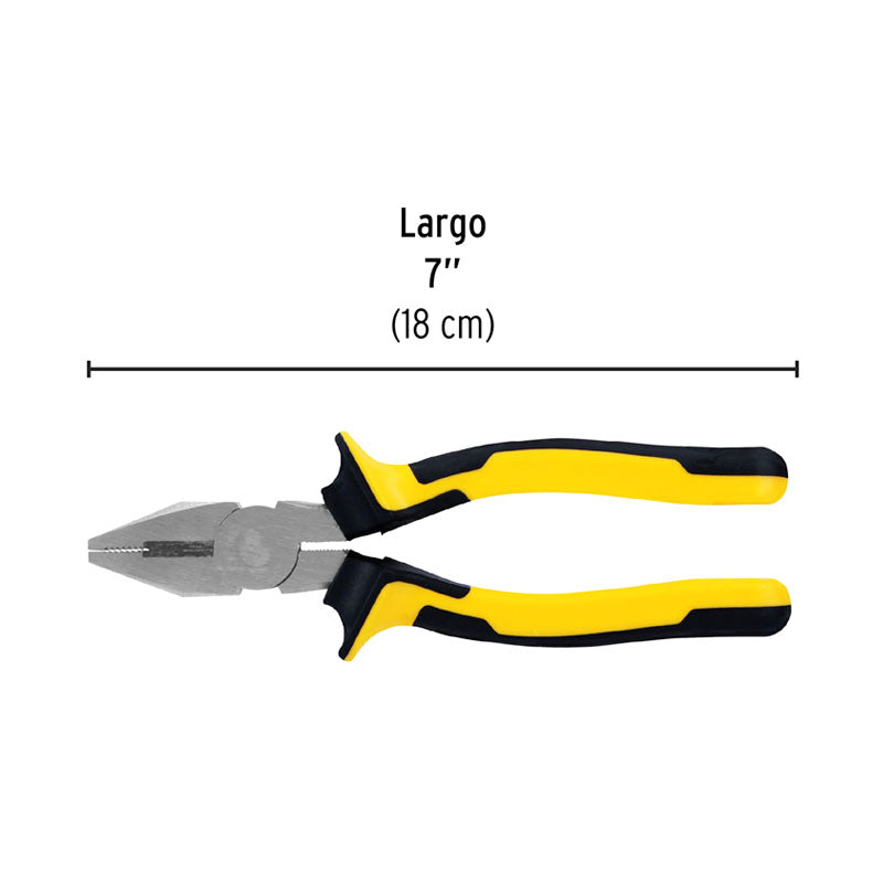 Pinza Para Electricista 7" Mango Comfort Grip, Pretul