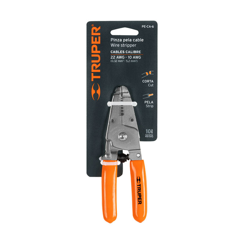 Pinza 6" Pela Cables 22 A 10 Awg, Truper