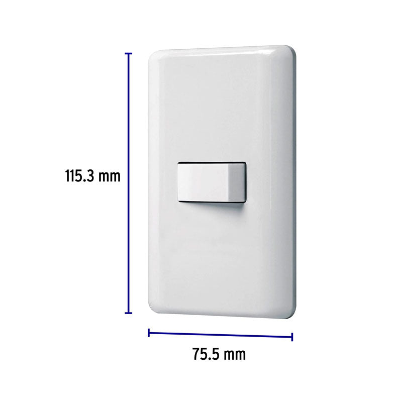 Placa Armada Con 1 Interruptor Sencillo, Volteck Basic