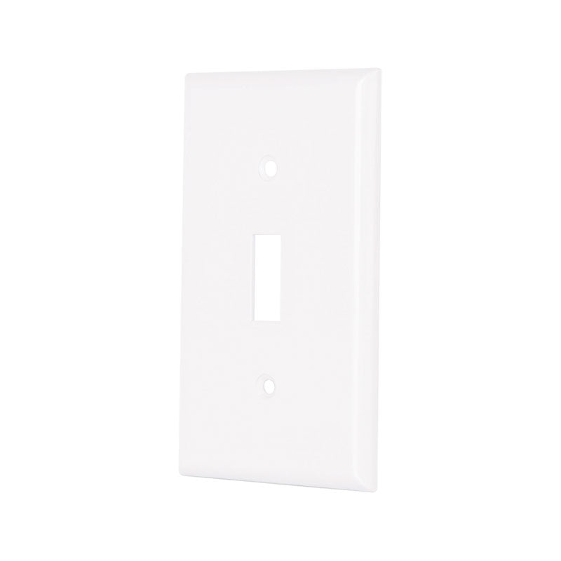 Placa De Abs Para Interruptor Vertical, Standard, Blanco, Volteck