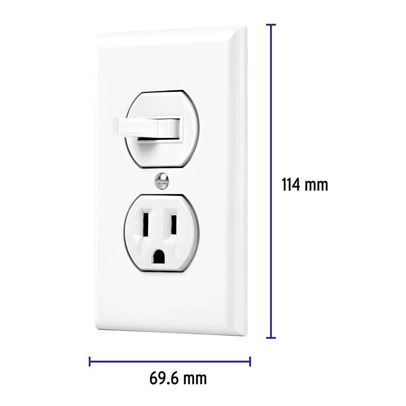 Placa Armada Interruptor Y Contacto, Línea Standard, Blanco, Volteck