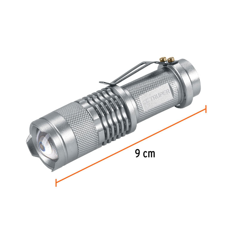 Linterna De Aluminio 1 Led De 40 Lm Con 1 Pila Aa, Truper