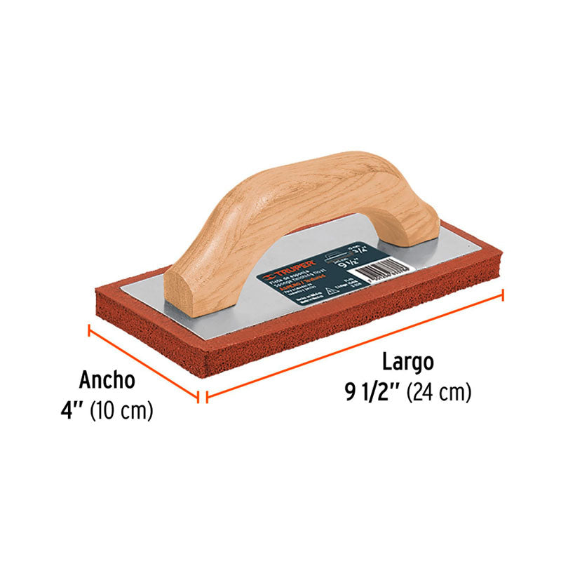 Flota De Esponja 9 1/2" Espesor 3/4", Acabado Áspero, Truper