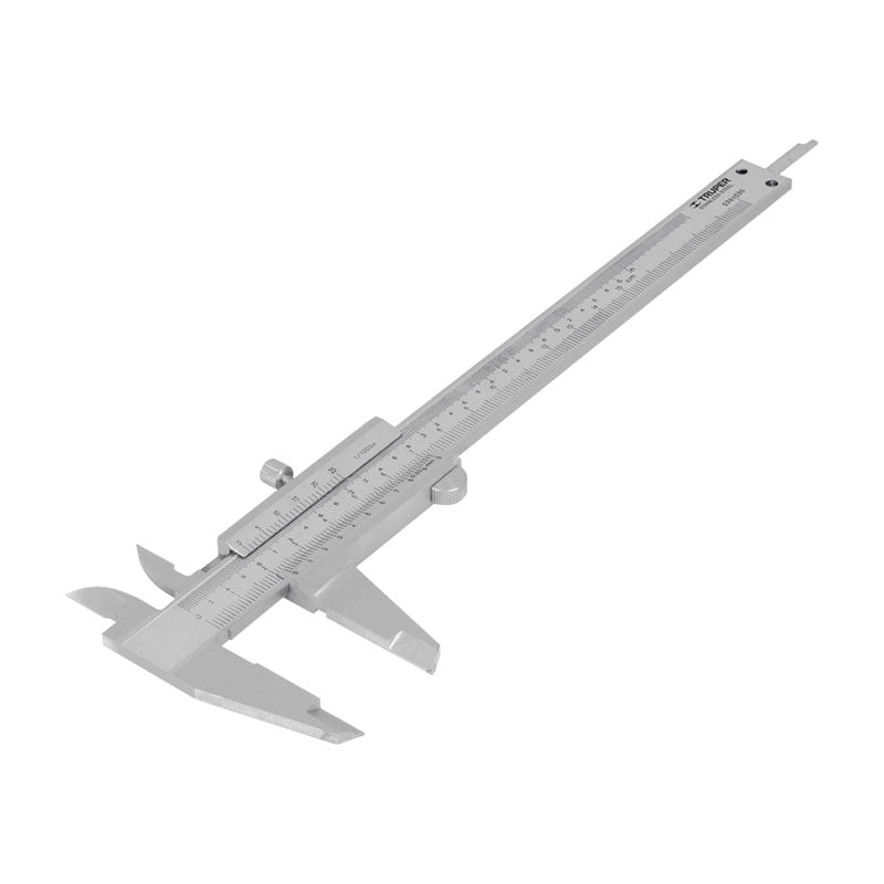 Calibrador Vernier Analógico 6" Acero Inox, Std Y Mm, Truper