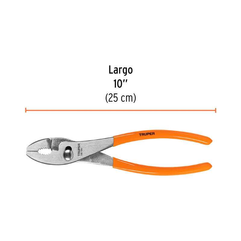 Pinza De Chofer 10" Mango De Pvc, Truper