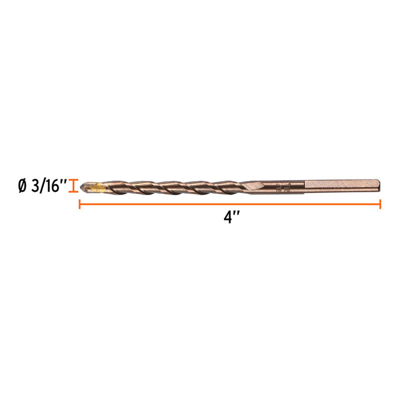 Broca Para Concreto De 3/16 X 4", Truper