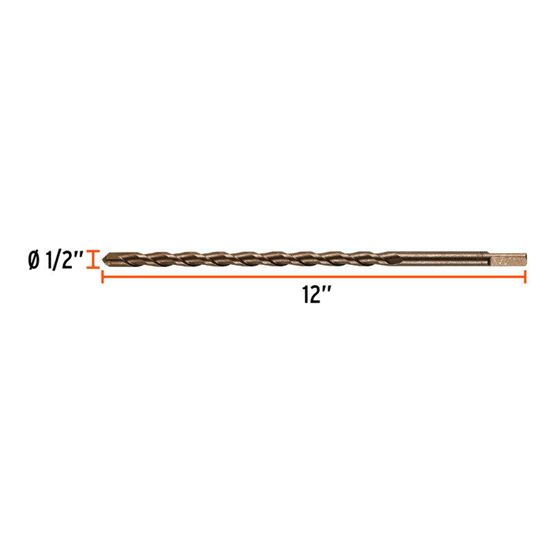 Broca Para Concreto De 1/2 X 12", Truper