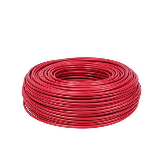 Cable De Luz Rojo Thw Cal. 14 Rollo De 100 M Condulac