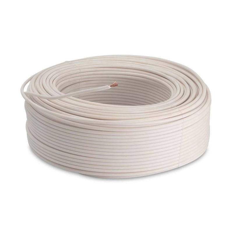 Cable De Luz Blanco Thw Cal. 12 Rollo De 100 M Condulac