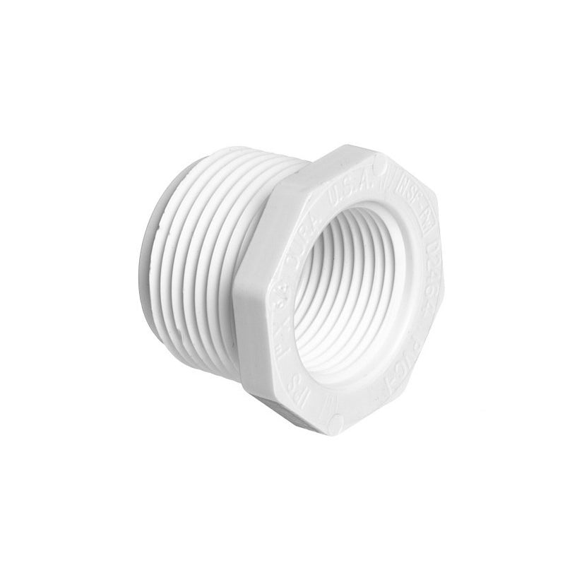 Reducción Bushing Pvc Roscada 3/4" X 1/2" Cal. 40