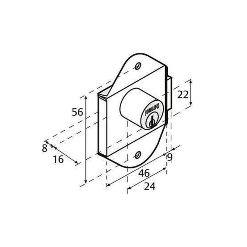 Cerradura 32 C Phillips Mx7