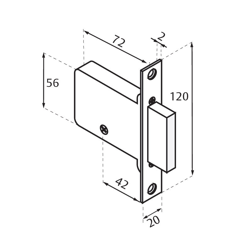 Cerradura X 1000 La Phillips Mx930 Caja