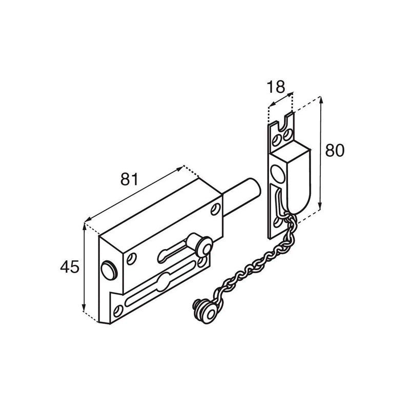 Pasador C/Cadena D/Seg 48C Mx899*Mx572* Phi