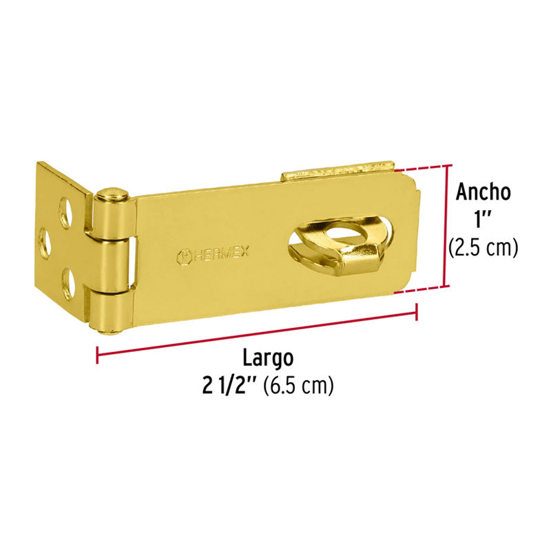 Portacandado De Acero Latonado 2 1/2", Hermex